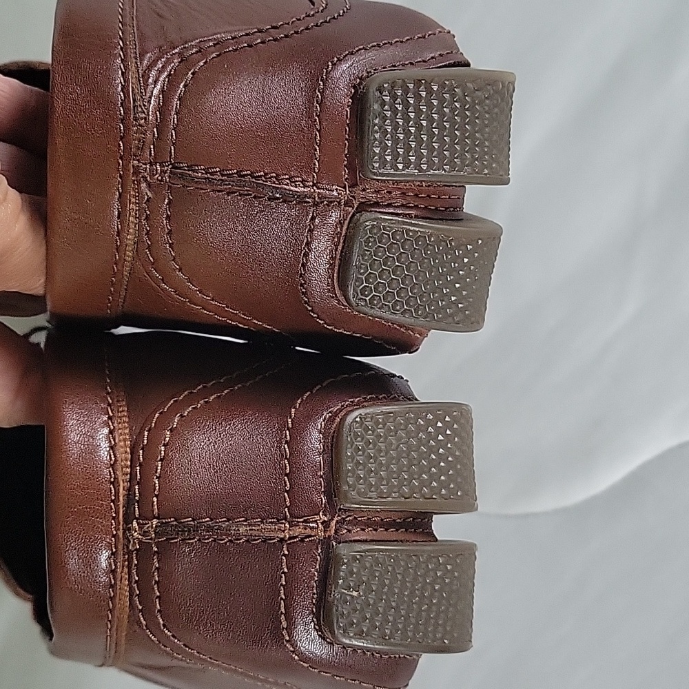CLARKS MARKMAN PLAIN LOAFERS  11 DARK TAN - Picture 5 of 12